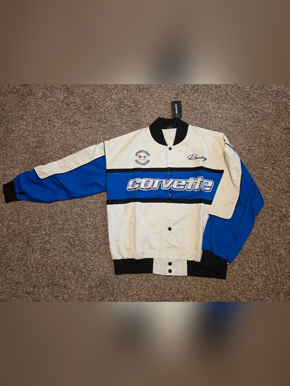Chemistry White & Blue Corvette Racing Jacket